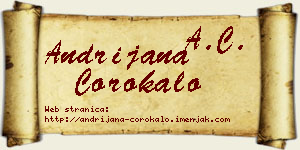 Andrijana Čorokalo vizit kartica